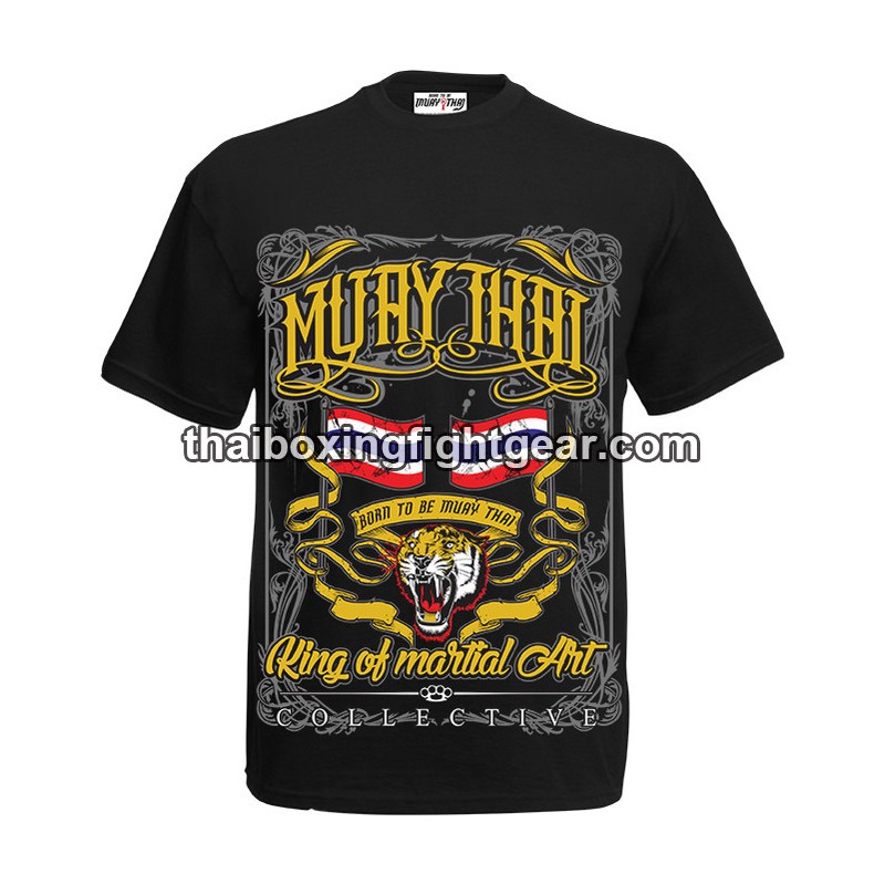 Born To Be Muay Thai Camiseta de boxeo "Tiger Flag" | T-shirts Born To Be Muay Thai Camiseta de boxeo "Tiger Flag" | T-shirts