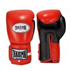 Guantes de boxeo tailandés Thaismai BGLW Longwrist Rojo Negro