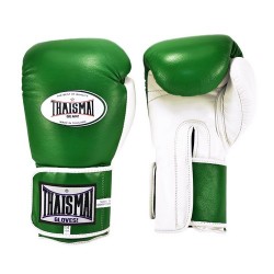 Guantes de boxeo tailandés Thaismai BGLW Longwrist Verde Blanco