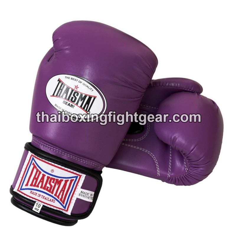 Guantes de boxeo Thai Para niños Thaismai BG124 Sintético púrpura