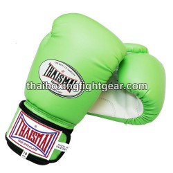 Guantes de boxeo Thai Para niños Thaismai BG124 Sintético Verde claro blanco
