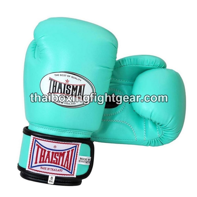Guantes de boxeo Thai Para niños Thaismai BG124 Sintético Verde menta