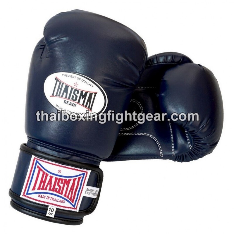 Guantes de boxeo Thai Para niños Thaismai BG124 Sintético marino