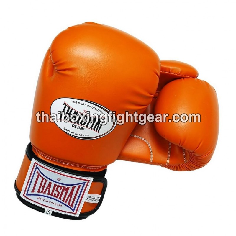 Guantes de boxeo Thai Para niños Thaismai BG124 Sintético naranja