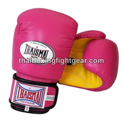 Guantes de boxeo Thai Para niños Thaismai BG124 Sintético Rosa amarillo