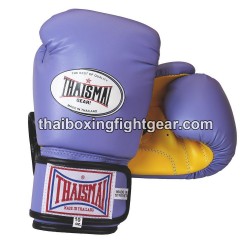 Guantes de boxeo Thai Para niños Thaismai BG124 Sintético Púrpura amarillo