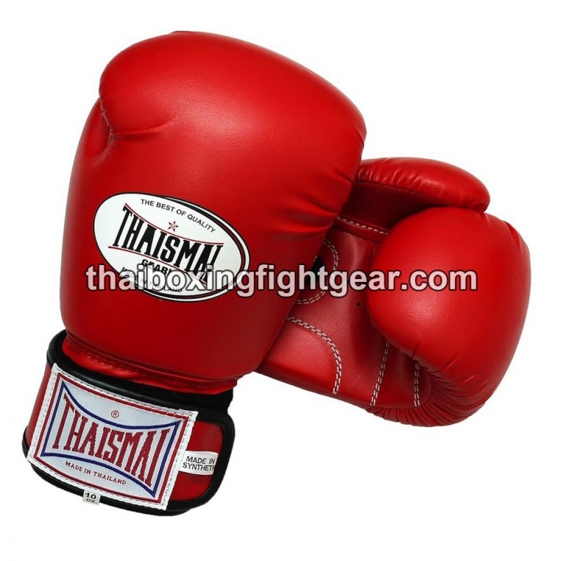Guantes de boxeo Thai Para niños Thaismai BG124 Sintético Rojo