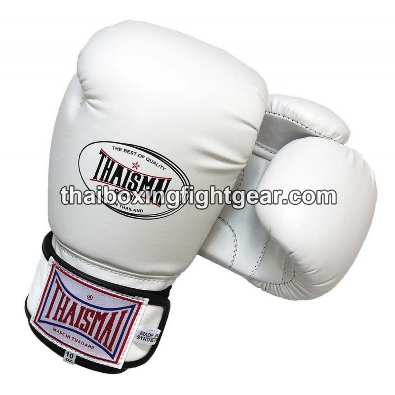 Guantes de boxeo Thai Para niños Thaismai BG124 Sintético Gants de boxe thai Enfant Thaismai BG124 Synthétique Blanco