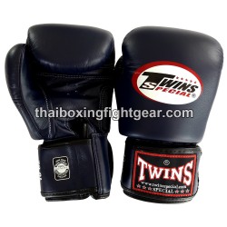 Twins BGVL-3 Guantes de boxeo Muay Thai azul marino | Guantes