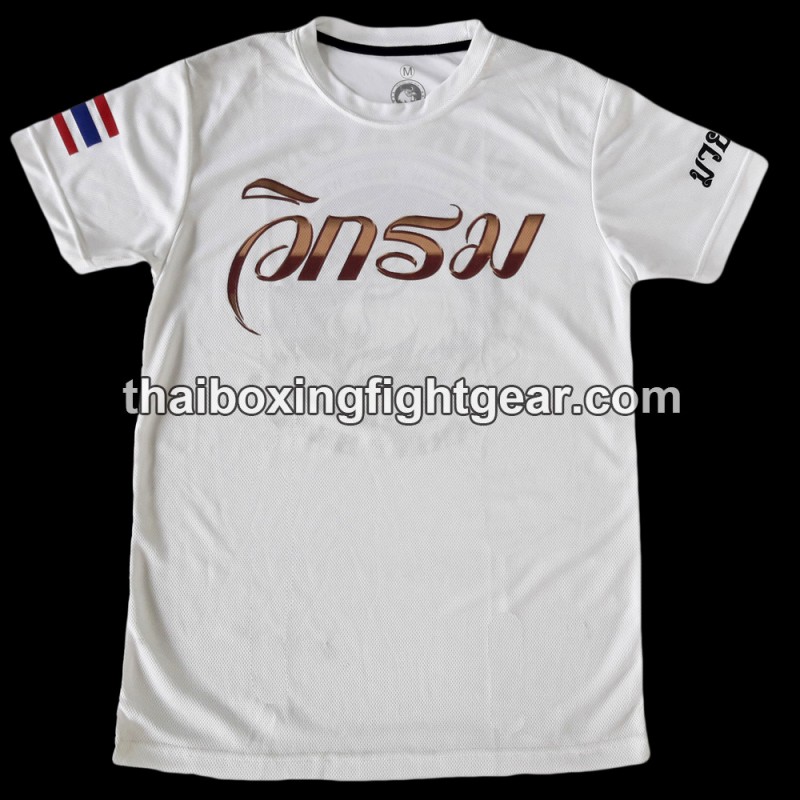 Blanco Muay Thai Wik-Rom Camiseta | Camisetas