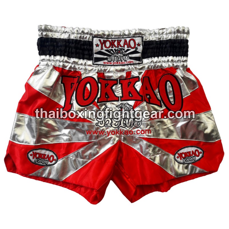 Pantalón Corto de Boxeo Yokkao Tailandés saenchai rojo | Pantalone