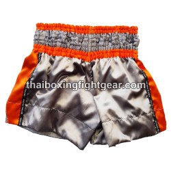 Muay Thai Lumpini Boxeo Shorts -Gris-Naranja | Muay Thai Shorts Muay Thai Lumpini Boxeo Shorts -Gris-Naranja | Muay Thai Shorts