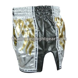 Shorts de Muay Thai Retro Top King TKRMS-006 blanco | Pantalone