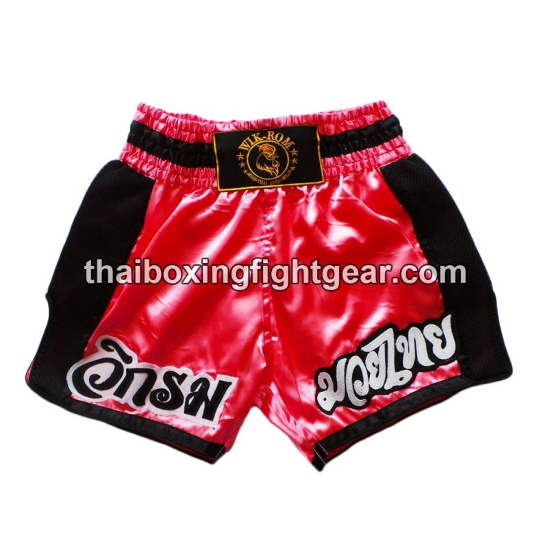 Short de Boxeo Thai Wik-Rom rosa/negro | Muay Thai Shorts Short de Boxeo Thai Wik-Rom rosa/negro | Muay Thai Shorts