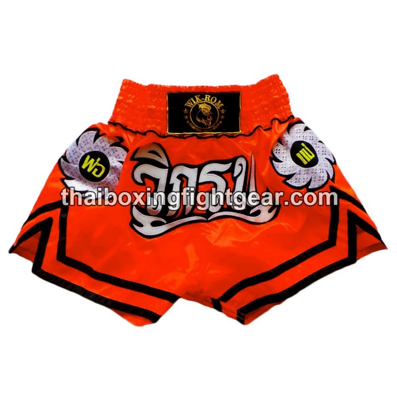 Short de Boxeo Thai Wik-Rom Naranja | Muay Thai Shorts Short de Boxeo Thai Wik-Rom Naranja | Muay Thai Shorts