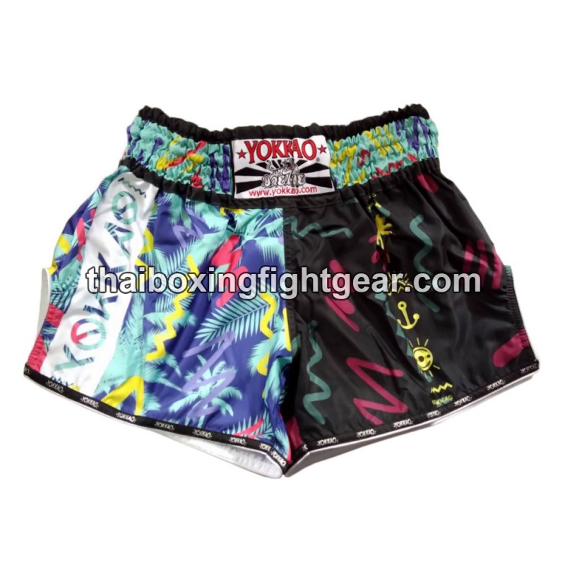 Pantalón Corto de Boxeo Yokkao Tailandés carbon fit Miami | Pantalone