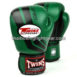 Guantes de boxeo Thai Twins Fancy Green Black FBGVL3-43 | Guantes