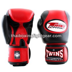 Guantes de boxeo thai Twins BGVL9 rojo y negro | Guantes