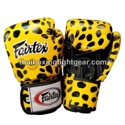 Guantes de boxeo Thai Fairtex BVG1Dalmatian Yellow | Guantes