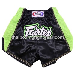 Muay Thai Fairtex bs 302 pantalones cortos de  Boxeo  negro y verde | Pantalone