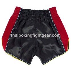 Muay Thai Fairtex BS 301 pantalones cortos de boxeo negros y rojos | Pantalone