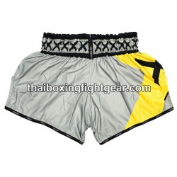 Pantalón Corto de Boxeo Yokkao Tailandés -carbon-fit-X gris | Pantalone