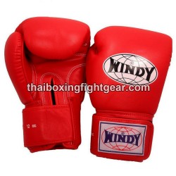 Guantes de boxeo tailandés Windy BGVH rojo | Guantes