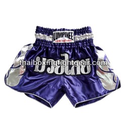 Pantalones cortos de boxeo thai Lumpinee azul | Muay Thai Shorts