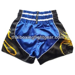 Pantalones cortos de muay thai Twins "DRAGON" BLUE | Pantalone