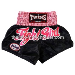 THAI TWINS BOXEO CORTOS "FIGHT GIRL" NEGRO | ladies