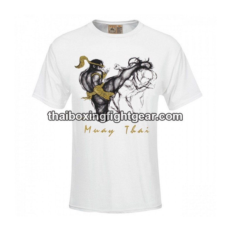 Camiseta de boxeo Human Fight "HIGH KICK 2" Blanco | Camisetas Camiseta de boxeo Human Fight "HIGH KICK 2" Blanco | Camisetas