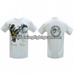 Camiseta de boxeo Human Fight "HIGH KICK 2" Blanco | Camisetas Camiseta de boxeo Human Fight "HIGH KICK 2" Blanco | Camisetas