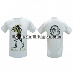Camiseta de boxeo Human Fight "NUDGE" BLANCO | Camisetas