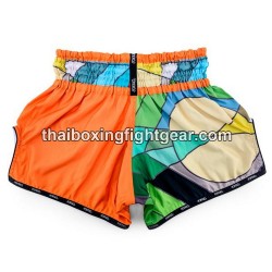 Pantalón Corto de Boxeo Yokkao Tailandés Carbon Fit Good Vibes | Yokkao