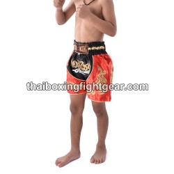 Boxeo Pantalones Cortos Thai Negro Negro Niño | Kids