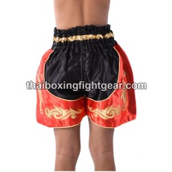 Boxeo Pantalones Cortos Thai Negro Negro Niño | Kids