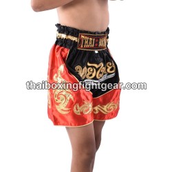 Boxeo Pantalones Cortos Thai Negro Negro Niño | Kids