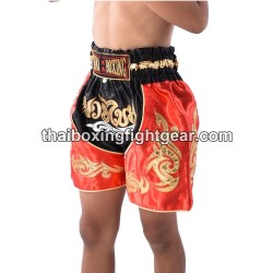 Boxeo Pantalones Cortos Thai Negro Negro Niño | Kids