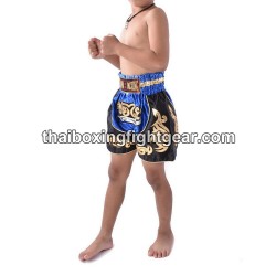 Boxeo Shorts Thai Blue Black Child | Kids