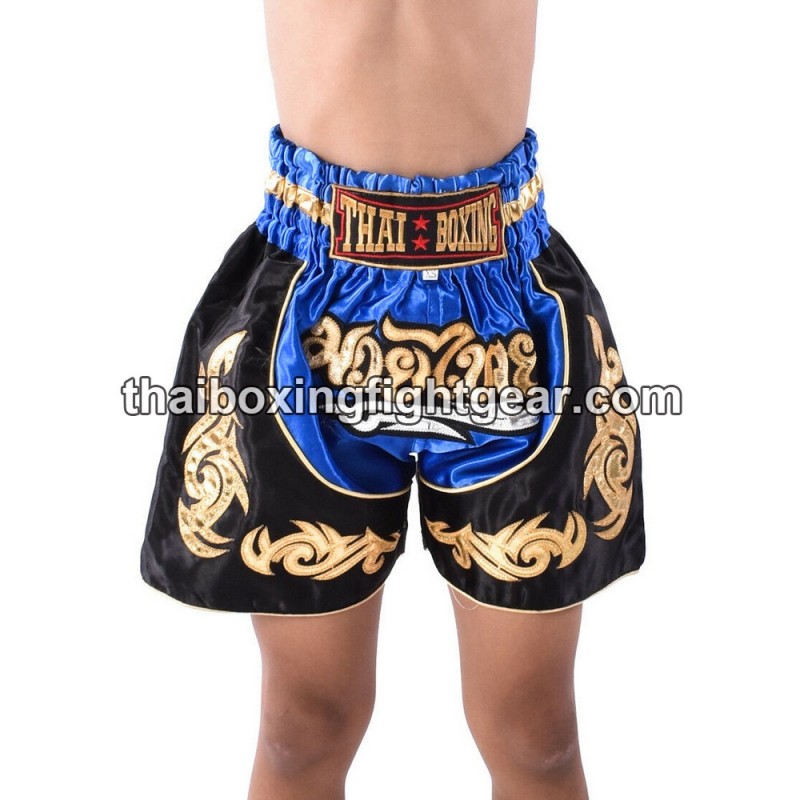 Boxeo Shorts Thai Blue Black Child | Kids