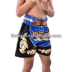 Boxeo Shorts Thai Blue Black Child | Kids