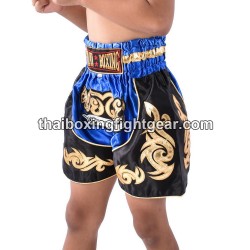 Boxeo Shorts Thai Blue Black Child | Kids