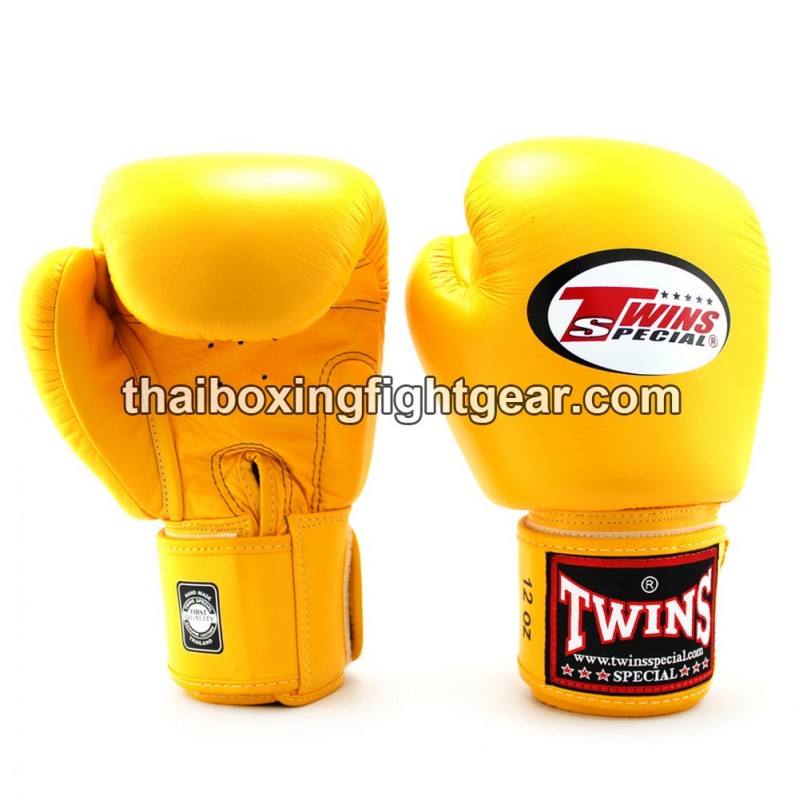 Guantes de boxeo Thai Children's Twins BGVS3 Sintético Amarillo | Mujer/Niño