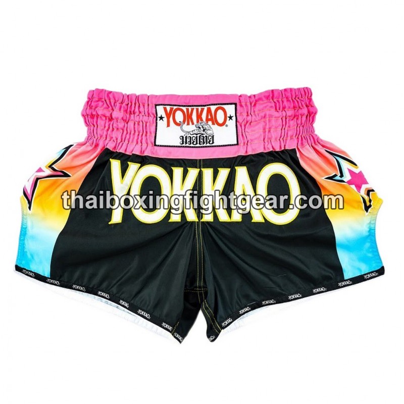 Pantalón Corto de Boxeo Yokkao Tailandés Carbon Fit "Havana" | Yokkao
