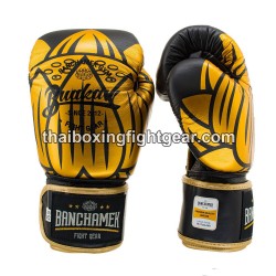 Guantes de boxeo tailandés Buakaw Banchamek GL3 Negro | Inicio