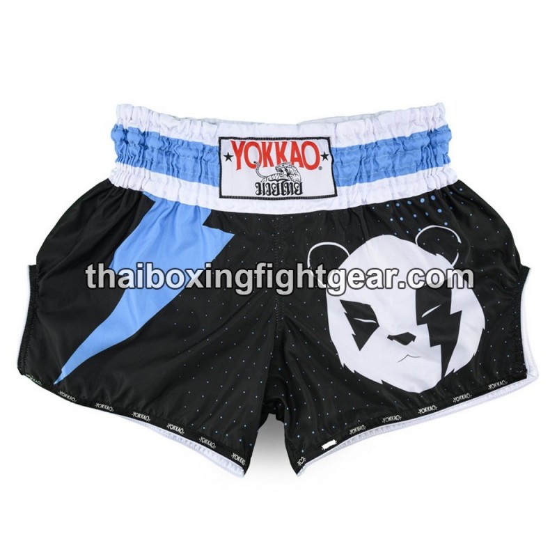 Pantalón Corto de Boxeo Yokkao Tailandés Carbon Fit "Panda" | Yokkao