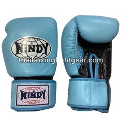 Guantes de boxeo tailandés Windy BGVH negro azul | Guantes