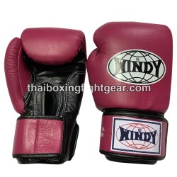 Guantes de boxeo tailandés Windy BGVH Rosado negro | Guantes