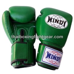 Guantes de boxeo tailandés Windy BGVH verde | Guantes