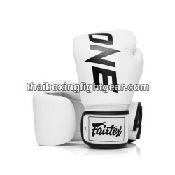 GUANTES DE BOXEO TAILANDÉS FAIRTEX BGV-1 ONE BLANCO | Guantes